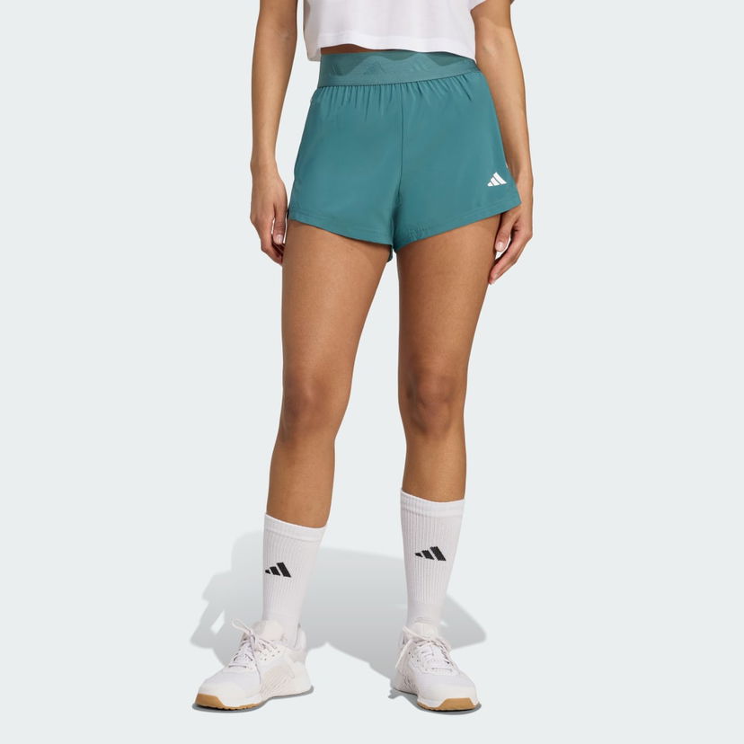Kratke hlače adidas Performance Hyperglam Woven Shorts Zelena | JX7388