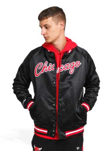 Bomber jakna Mitchell & Ness Bomber NBA Lightweight Satin Jacket Bulls Črna | 18013