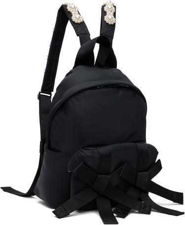 Nahrbtnik Simone Rocha Simone Rocha Beaded Utility Bow Backpack Črna | BAG179TB 0761, 4