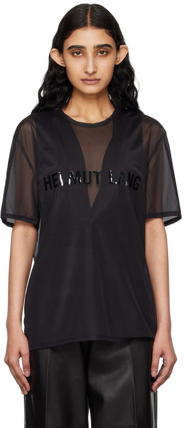 Majica Helmut Lang Sheer T-Shirt by Črna | O04HM501, 0