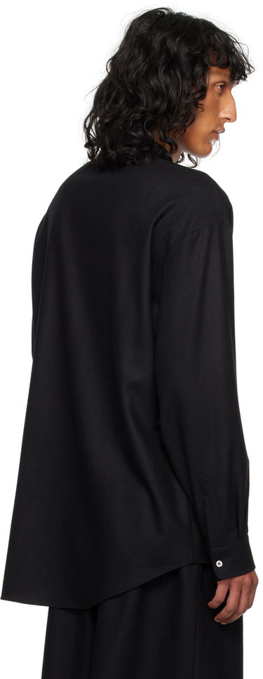 Srajce The Row Oversized Wool Shirt Črna | 827-W3301, 2