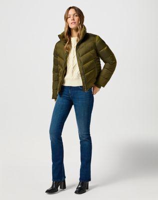 Puhovka Wrangler Wrangler Short Puffer Jacket Zelena | 112356502:XS