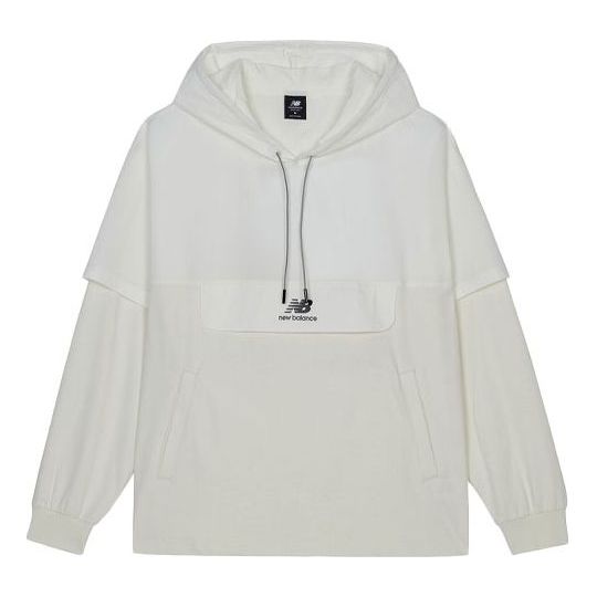 Pulover New Balance Casual Sports Breathable Hooded Long Sleeve Bela | AMT13377-IV