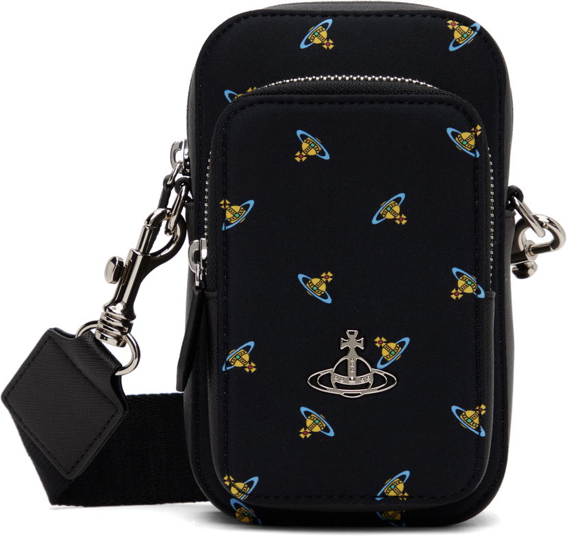 Torba za čez ramo Vivienne Westwood Phone Crossbody Pouch Črna | 58030002U-W00ZQ-