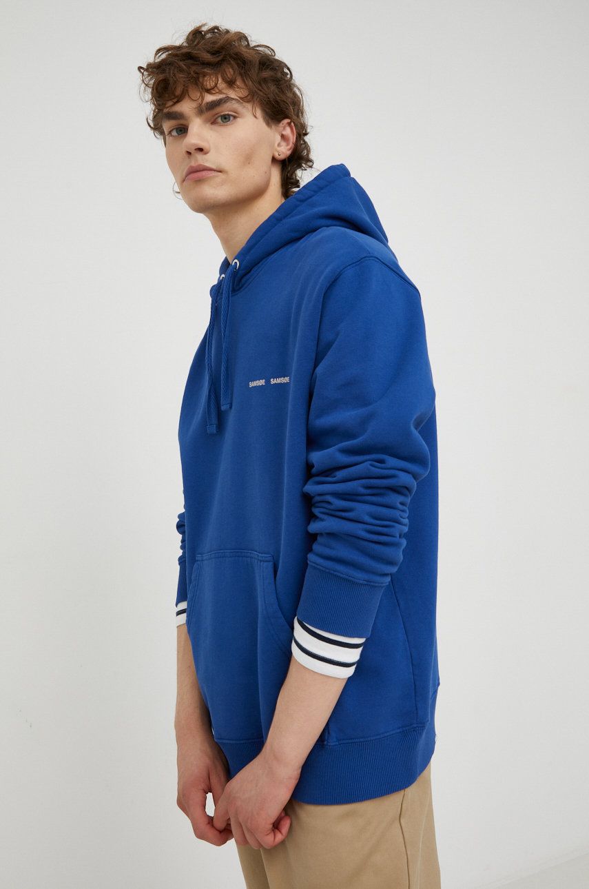 Pulover Samsoe Samsoe Norsbro Hoodie Mornarica | M00018104, 0