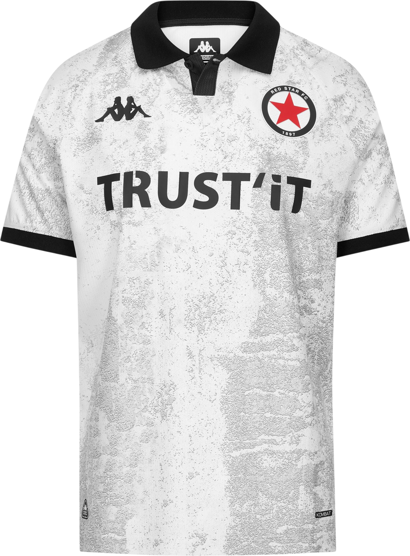 Dres Kappa Kappa Red Star FC Away Jersey 2025/26 Bela | 361y5ww-s0k