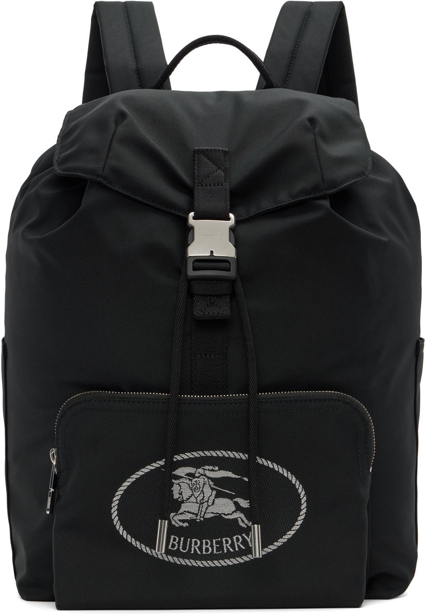 Nahrbtnik Burberry Orkney Flap Backpack Črna | 8111314