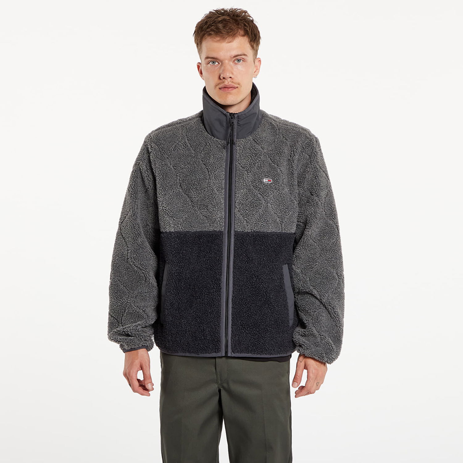 Jakna Tommy Hilfiger Teddy Essential Jacket Black Črna | DM0DM19644 BDS, 0