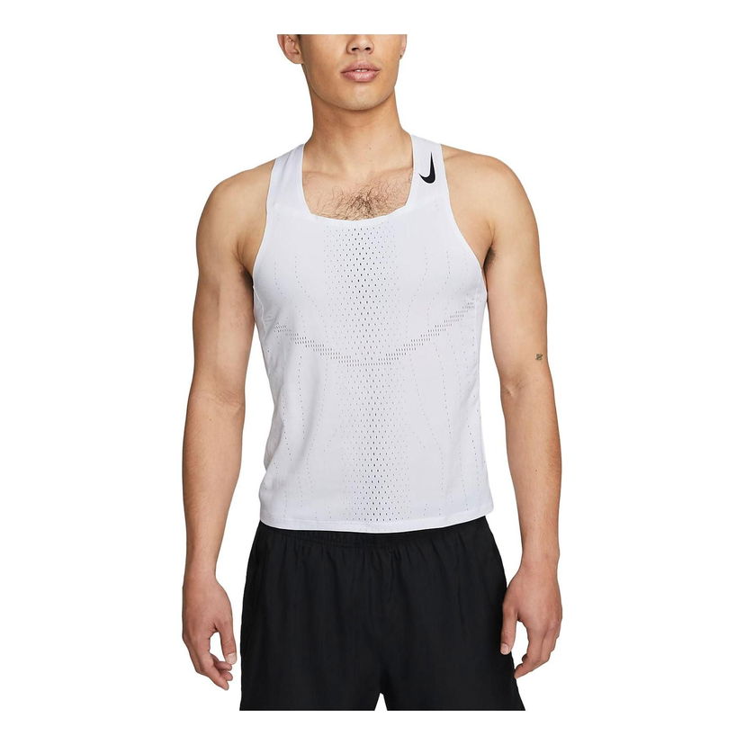 Majica brez rokavov Nike Men's Breathable Running Tank Top Bela | DM4625-100