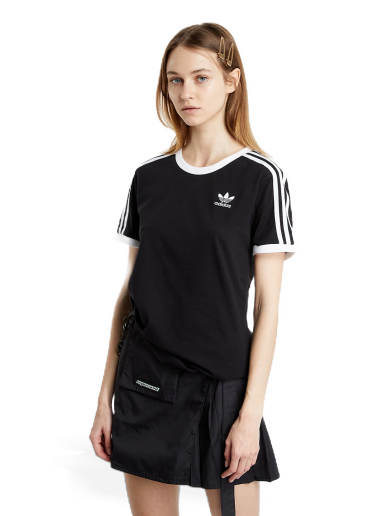 Majica adidas Originals Adicolor Classics 3 Stripes Tee Črna | GN2900
