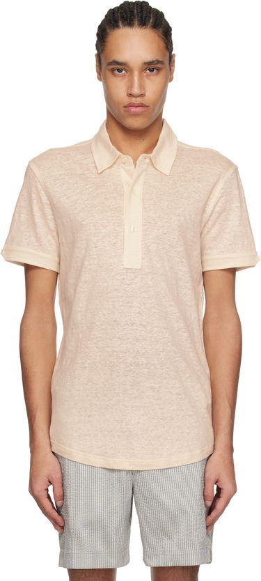 Polo majica Orlebar Brown Orlebar Brown Sebastian Linen Polo Bež | 280280, 0