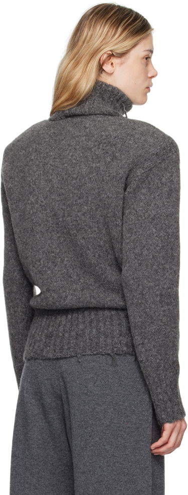 Pleteni pulover Stella McCartney Stella McCartney Distressed Turtleneck Sweater Siva | 6K08613S2522, 2