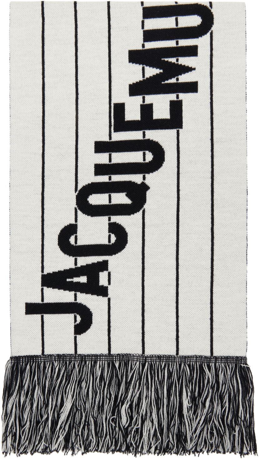 Šala Jacquemus Jacquemus 'The Liga' Knit Scarf Bela | 25E255AC758-2200