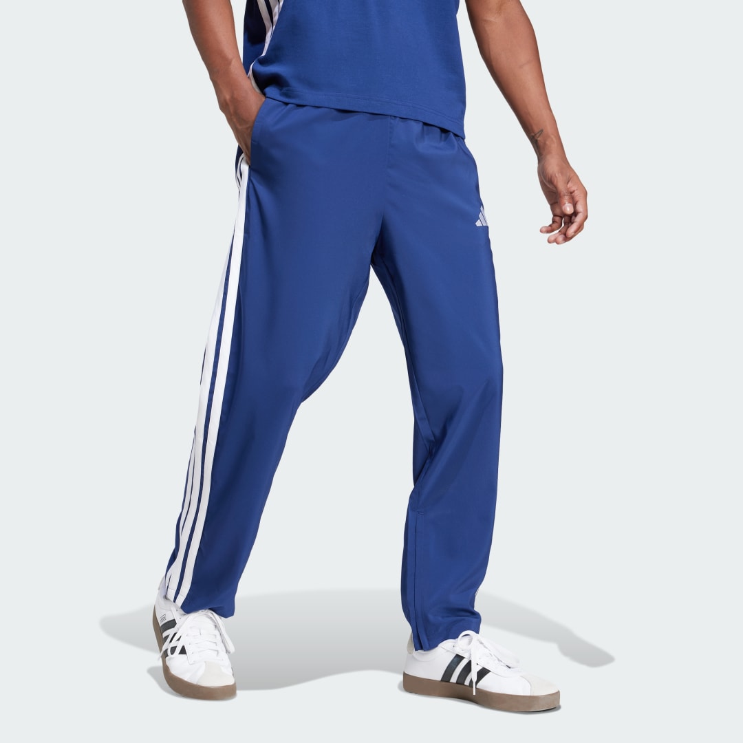 Trenirka adidas Performance Open Hem 3-Stripes Track Pants Modra | JE6400, 1