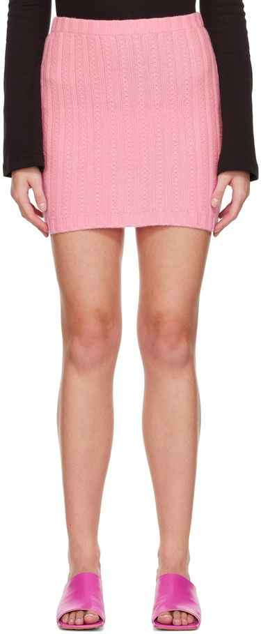 Krila Blumarine Embroidered Knit Mini Skirt Roza | 2G069A, 0