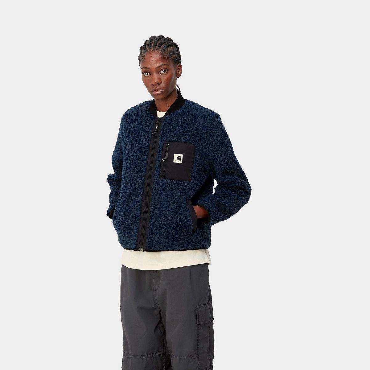 Jakna Carhartt WIP Janet Liner Jacket "Squid / Black" Mornarica | I025151_1T2_XX, 0