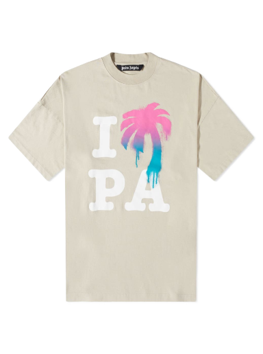 Majica Palm Angels I Love PA Tee Bež | PMAA041S23JER0016184