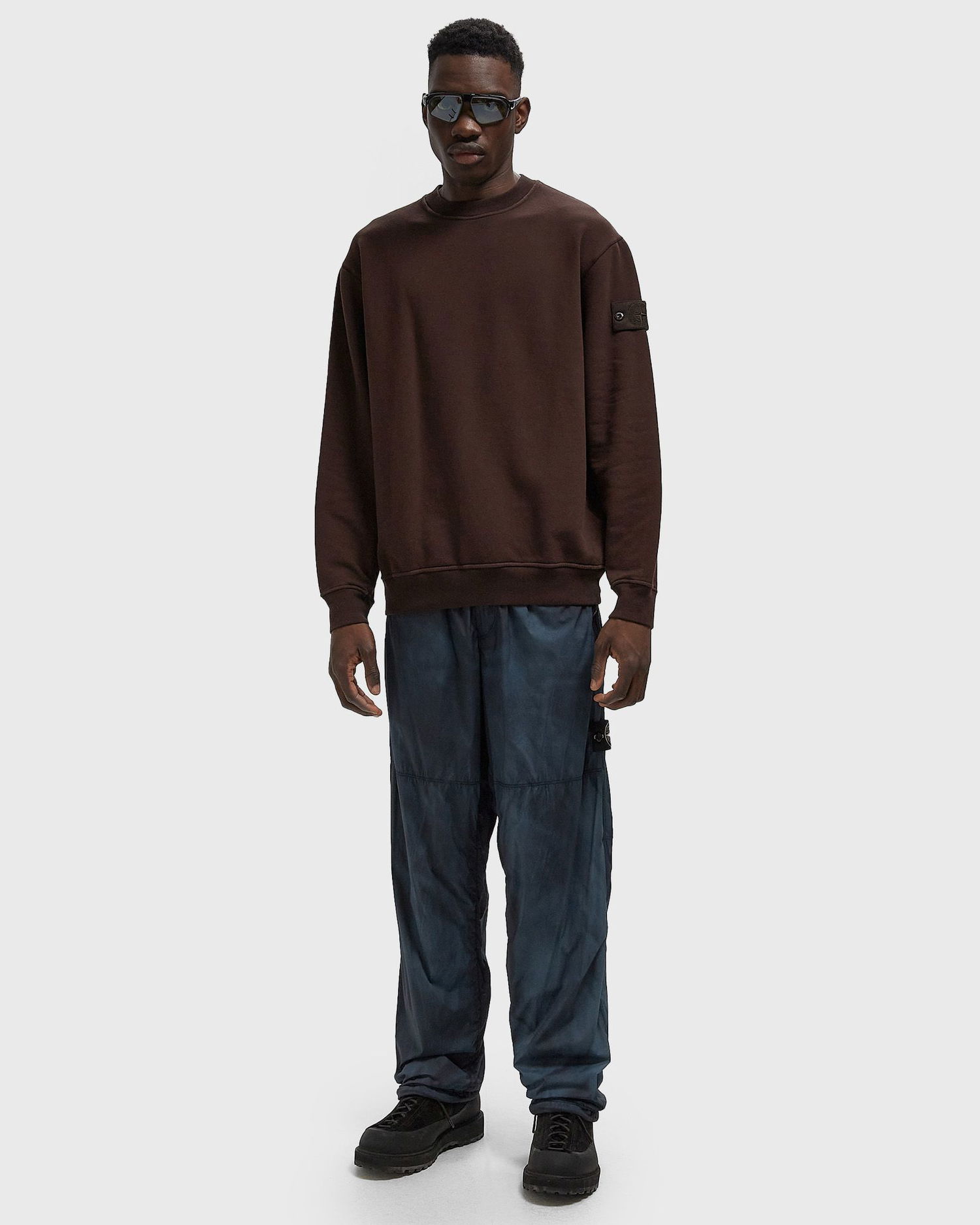 Pulover Stone Island GHOST Crewneck Sweatshirt Rjava | K2S156100069S0F28.V0070, 1