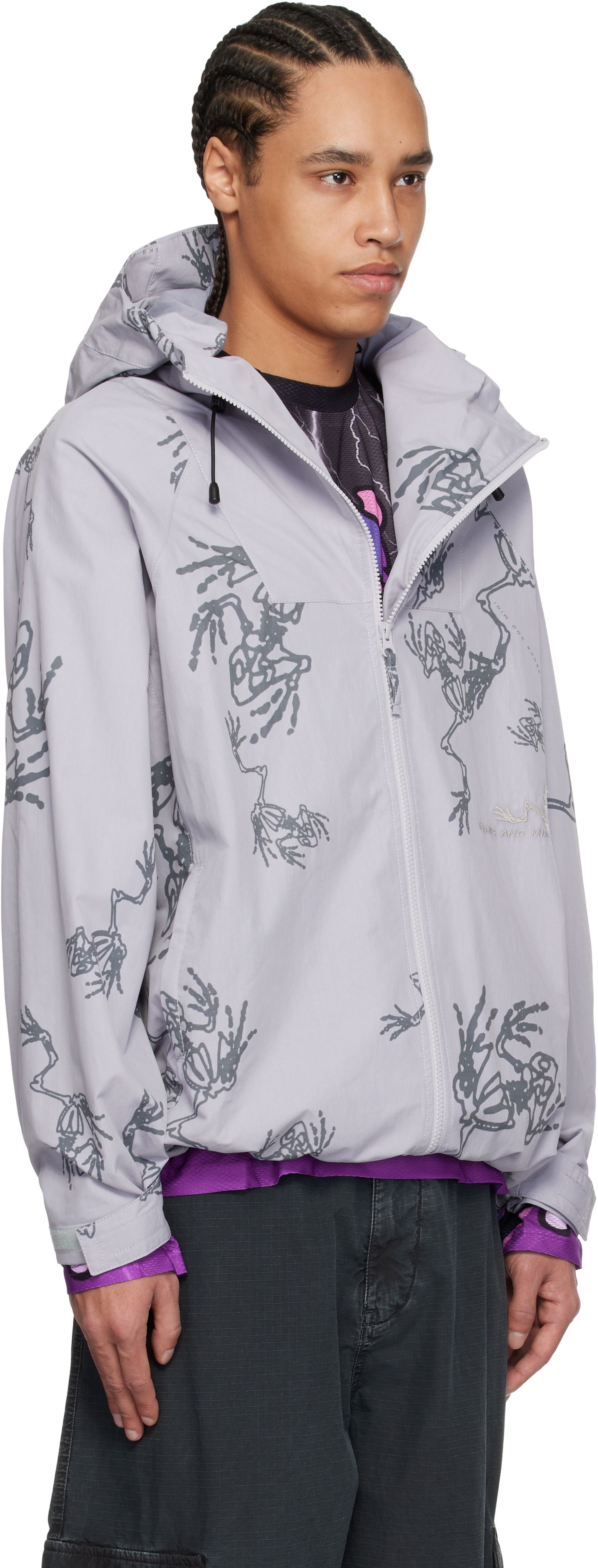 Vetrovka Perks And Mini Perks and Mini Dem Bones Lightweight Jacket Siva | 39192, 1