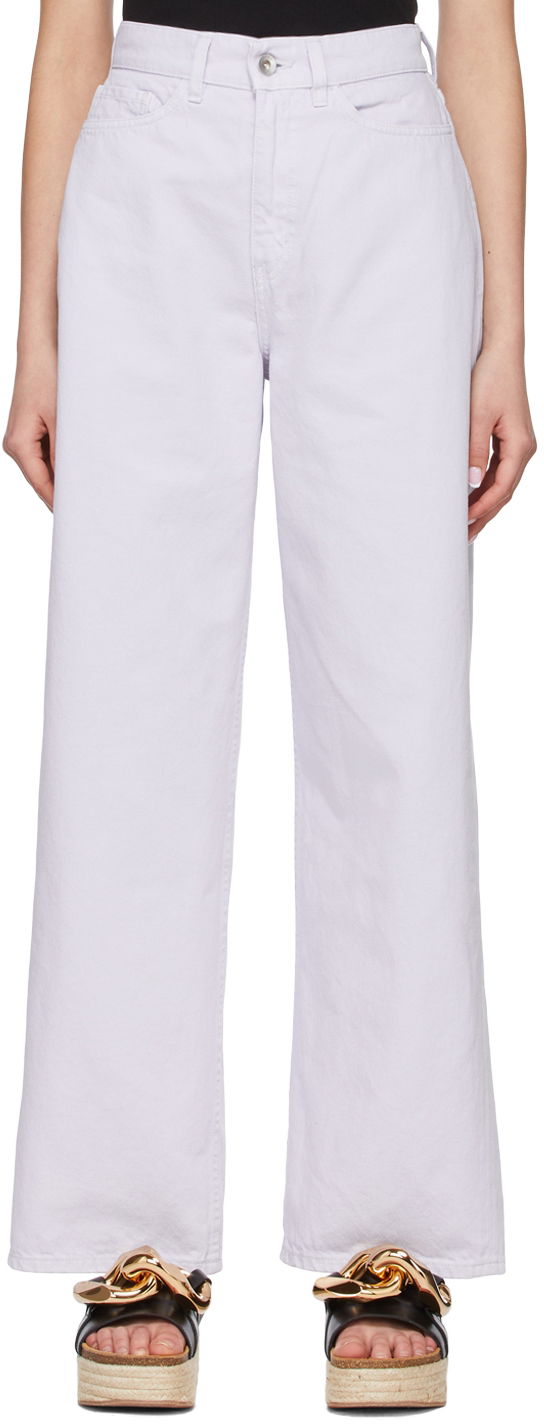 Kavbojke YMC YMC Papa Wide Leg Jeans Lila | Q4SAO
