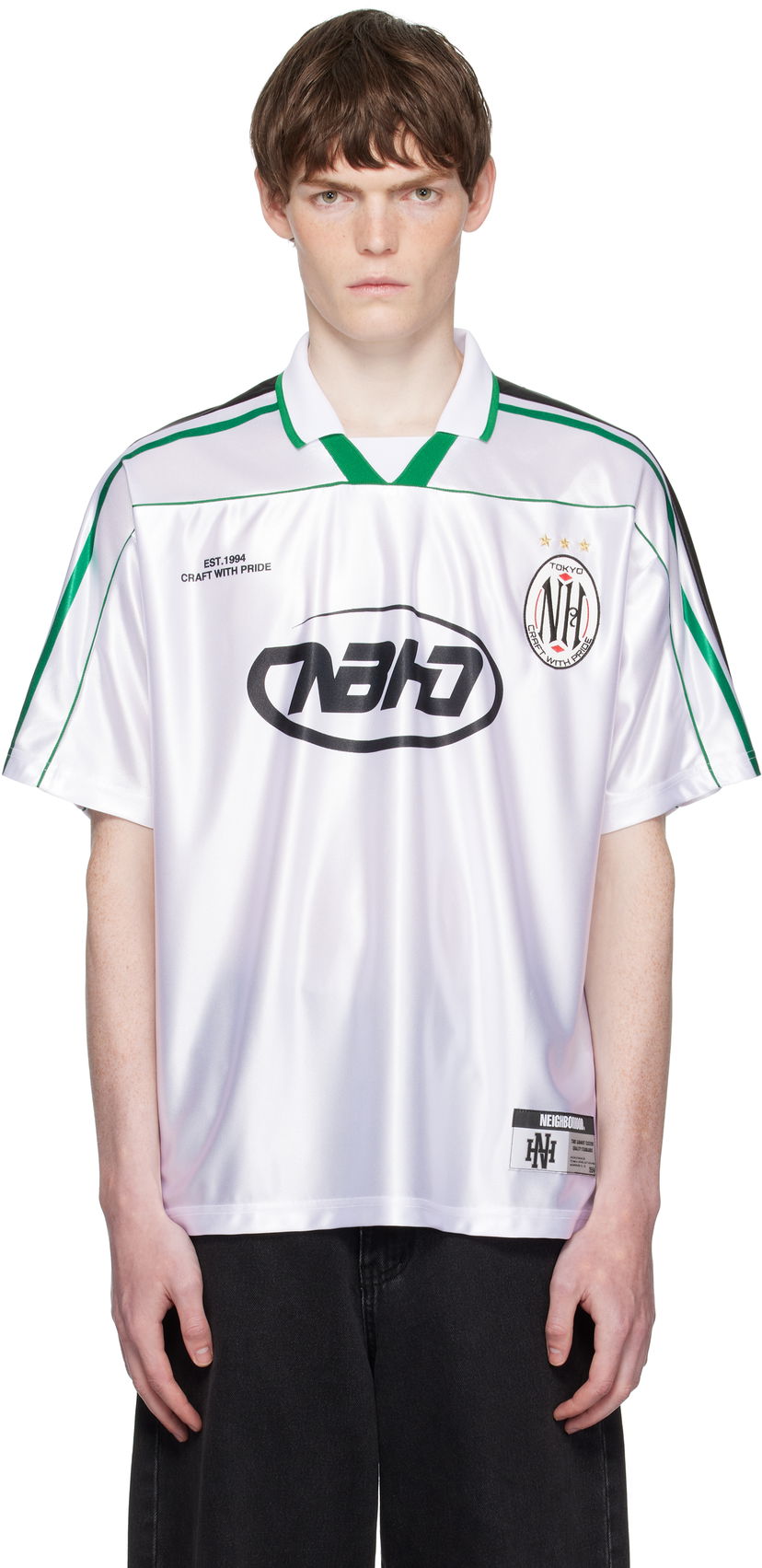 Polo majica Neighborhood Neighborhood Game Short Sleeve Polo Bela | 251FPNH-CSM16