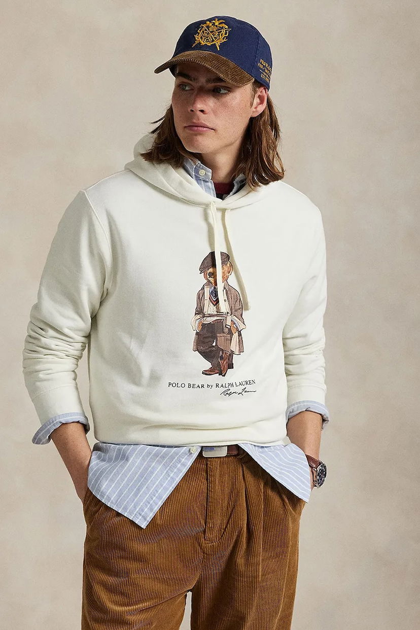 Pulover Polo by Ralph Lauren Polo Ralph Lauren Bear Hoodie Bela | 710980306
