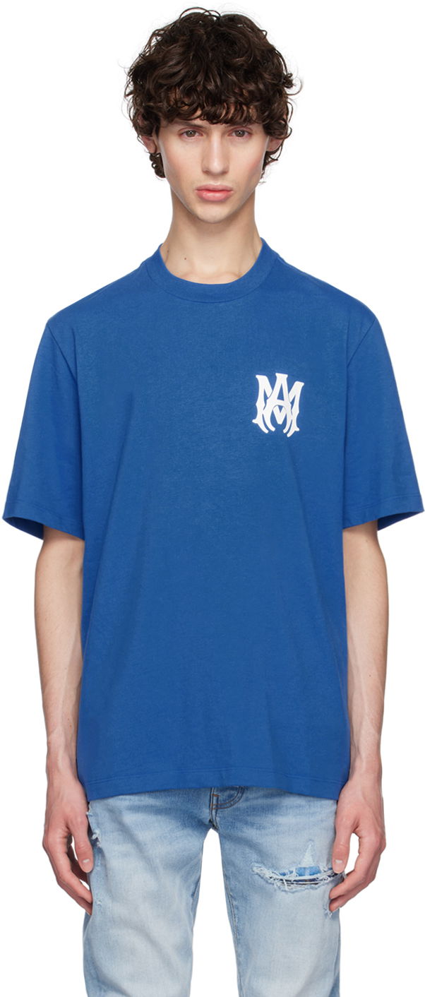 Majica AMIRI Blue MA Core Logo T-Shirt Modra | AMJYTE1074