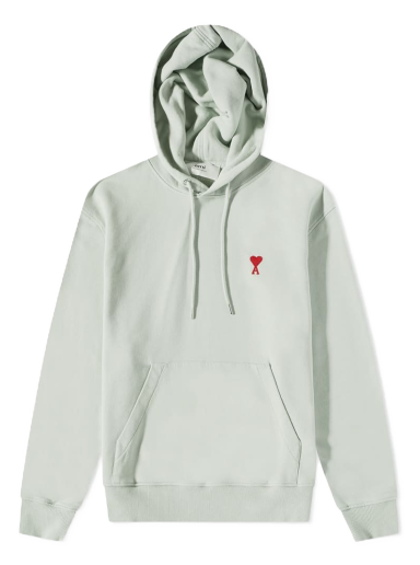 Pulover AMI Small A Heart Popover Hoodie Turkizna | USW200-730-302