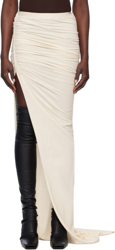 Krila Rick Owens Rick Owens Hollywood Edfu Draped Maxi Skirt Bež | RP01E7366 JNC, 0