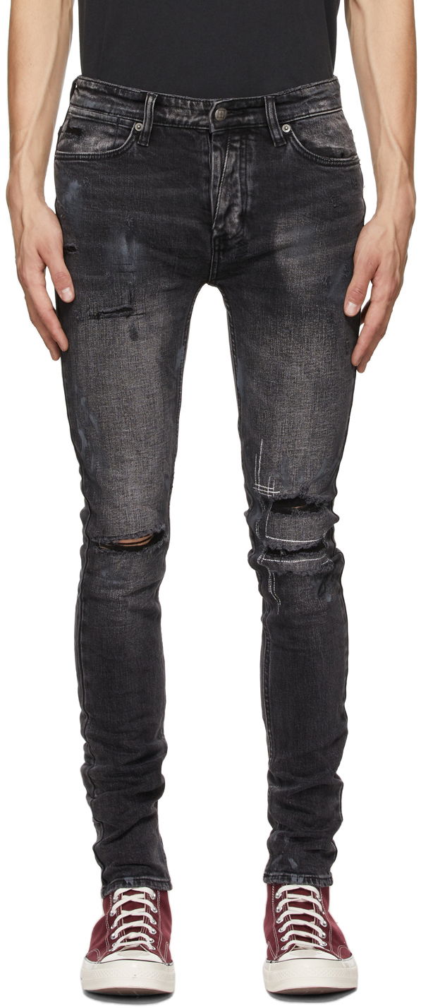 Kavbojke Ksubi Van Winkle Burnt Jeans Črna | 5000006441