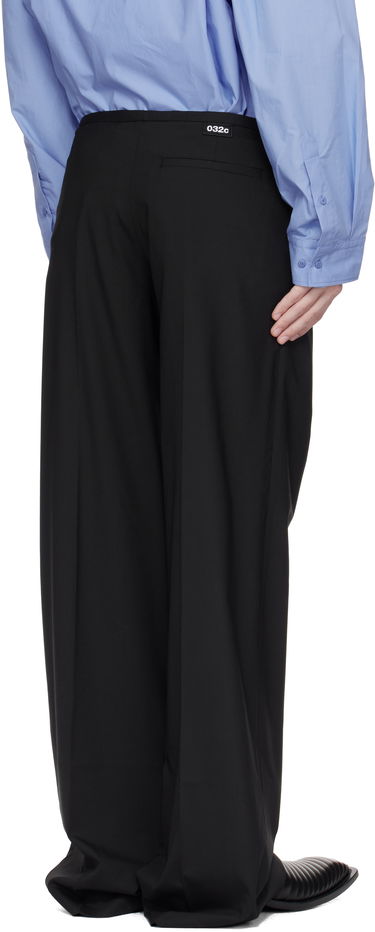 Hlače 032C 032c 'Office Attire' Wide Leg Suit Trousers Črna | S25-MRW-0903-000, 2