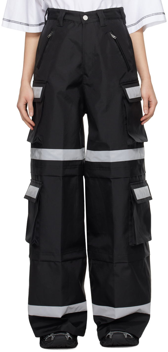 Cargo hlače VETEMENTS Reflective Cargo Pants Črna | UE64PA900B
