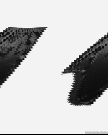 Krila OpéraSPORT Lea Asymmetrical Satin Mini Skirt with Lace Trim Črna | 59SS25 BLK, 1