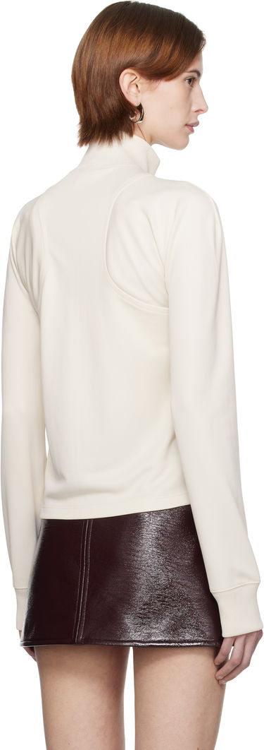 Pleteni pulover Courrèges Courrèges Scuba Interlock Track Jacket Bela | 125JVE110JS0091, 2