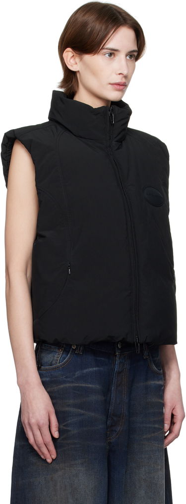 Telovnik Alexander Wang Alexander Wang Logo Patch Down Vest Črna | 1WC1252626, 1