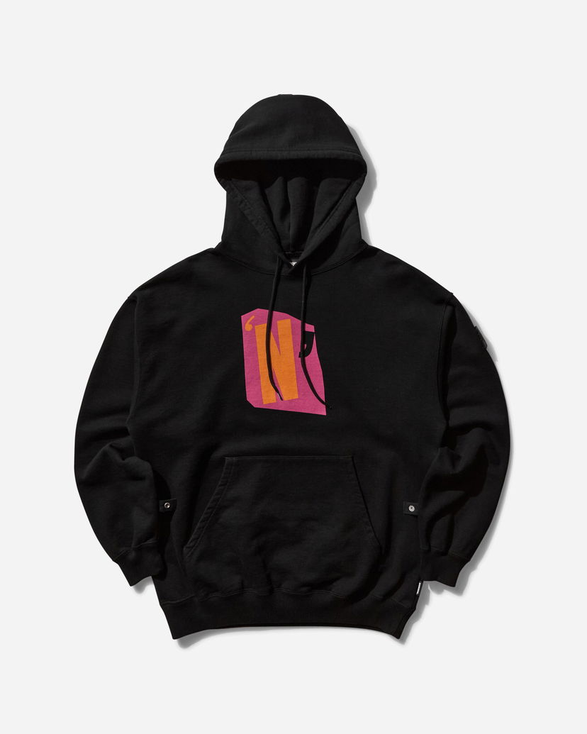 Pulover Neighborhood Graphic Print Hoodie Črna | 242UWPGN-CSM01 BK