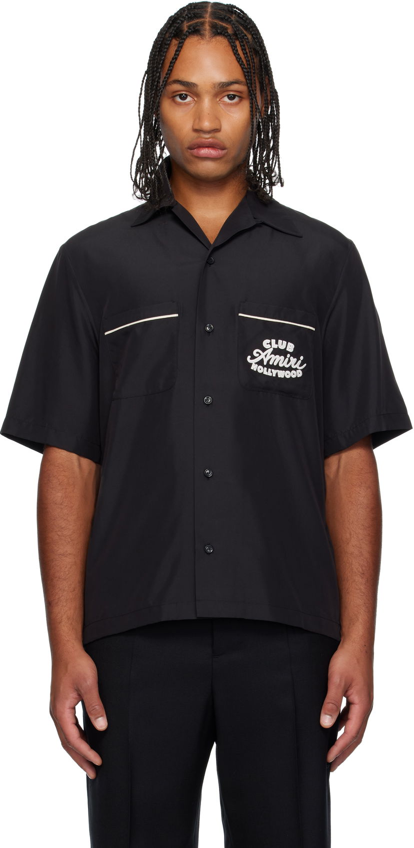 Srajce AMIRI Amiri 'Club Amiri' Camp Shirt Črna | AMSTCA1194