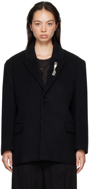 Jakna Blumarine Blumarine Bijoux Pin Blazer Črna | A422S083A, 0