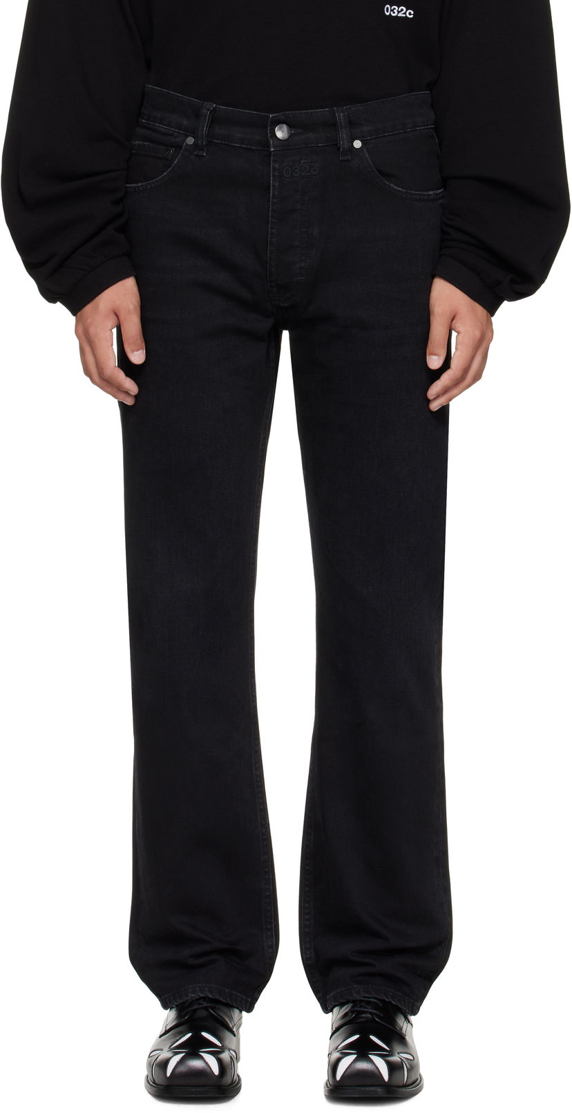 Kavbojke 032C 032c Down To Earth Straight Leg Jeans Črna | S25-URD-1021-050