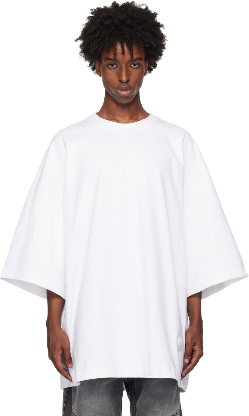 Majica Alexander Wang Oversized Drop-Sleeve T-shirt Bela | UCC4241710