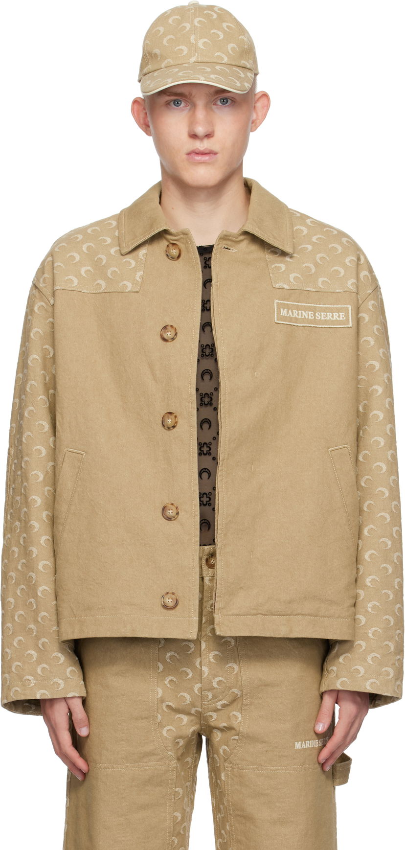 Jakna Marine Serre Chore Twill Jacket Bež | MJA062A CWOV0036