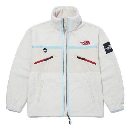 Pleteni pulover The North Face Steep Fleece Jacket Bela | NJ4FM01J