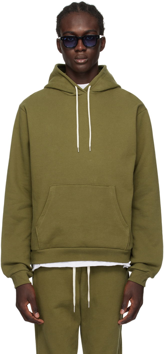 Pulover John Elliott Beach Hoodie "Khaki" Zelena | B121B001346A