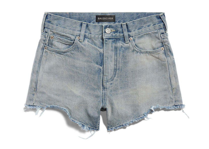 Kratke hlače Balenciaga Mini Shorts Light Blue Modra | 790456TQW556379
