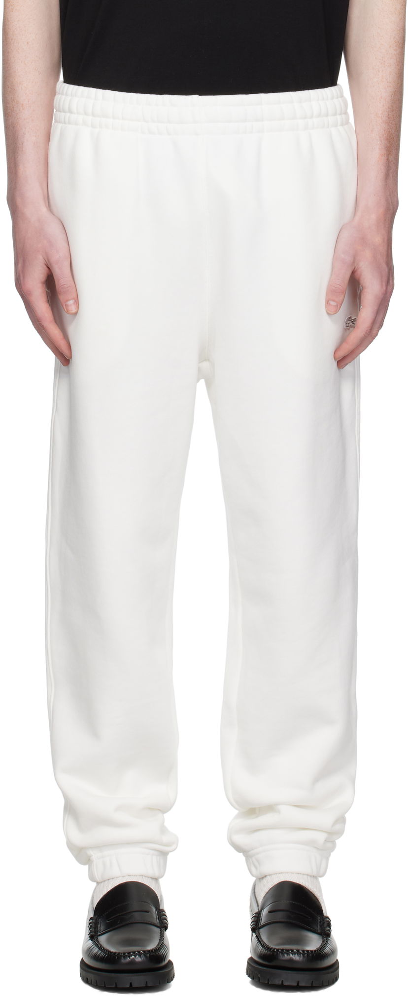 Trenirka Lacoste Fleece Sweatpants Bela | XH7760_70V