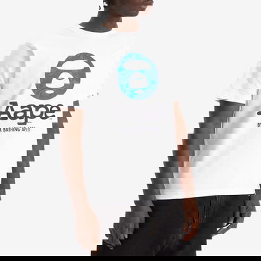 Majica AAPE by A Bathing Ape AAPE OG Moonface T-Shirt, Size Large Bela | AAPTEM1641XX-WHT, 2