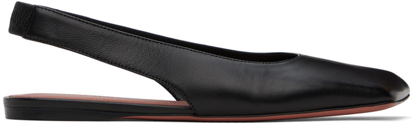 Modni dodatki Amina Muaddi Amina Muaddi Ane Slingback Ballerina Flats Črna | ANE SLINGBACK FLAT NAPPA