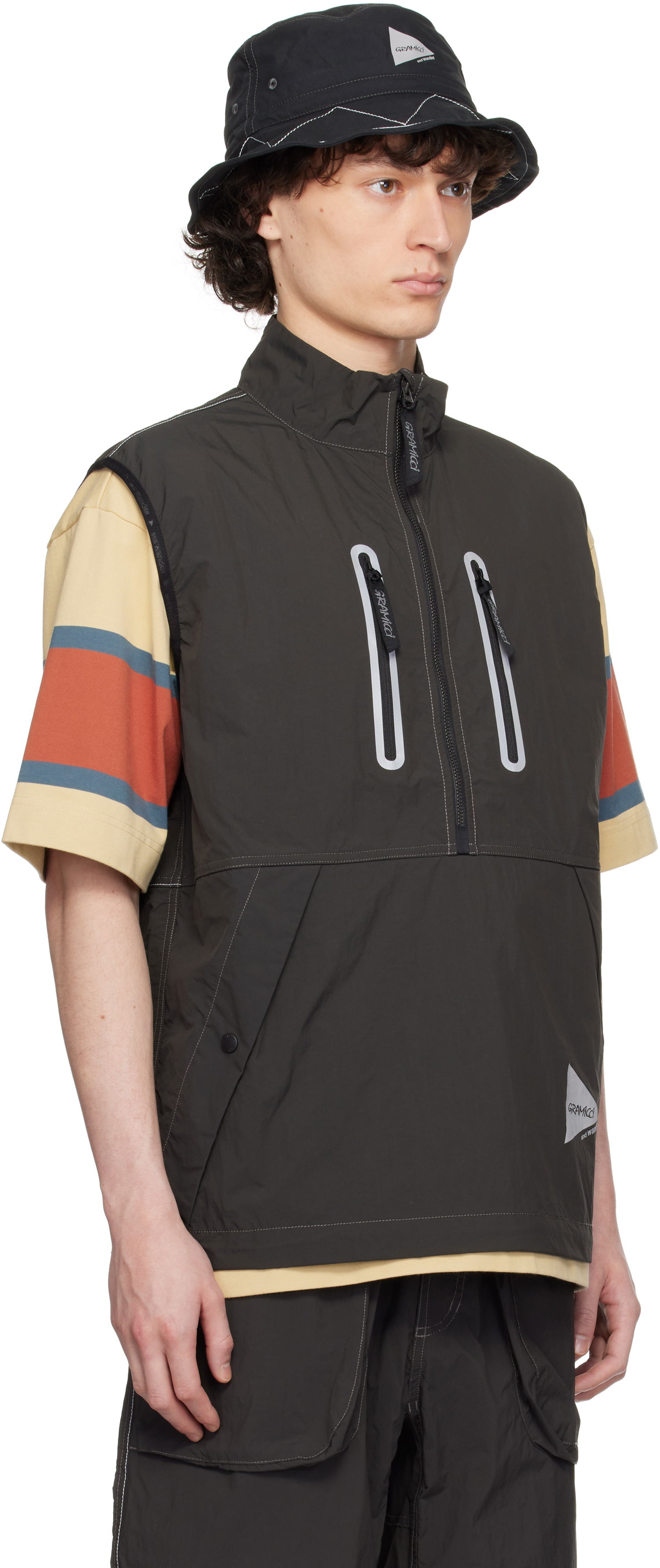 Telovnik and wander Gramicci Edition Brushed Nylon Vest Zelena | GUJ5-S3001, 1