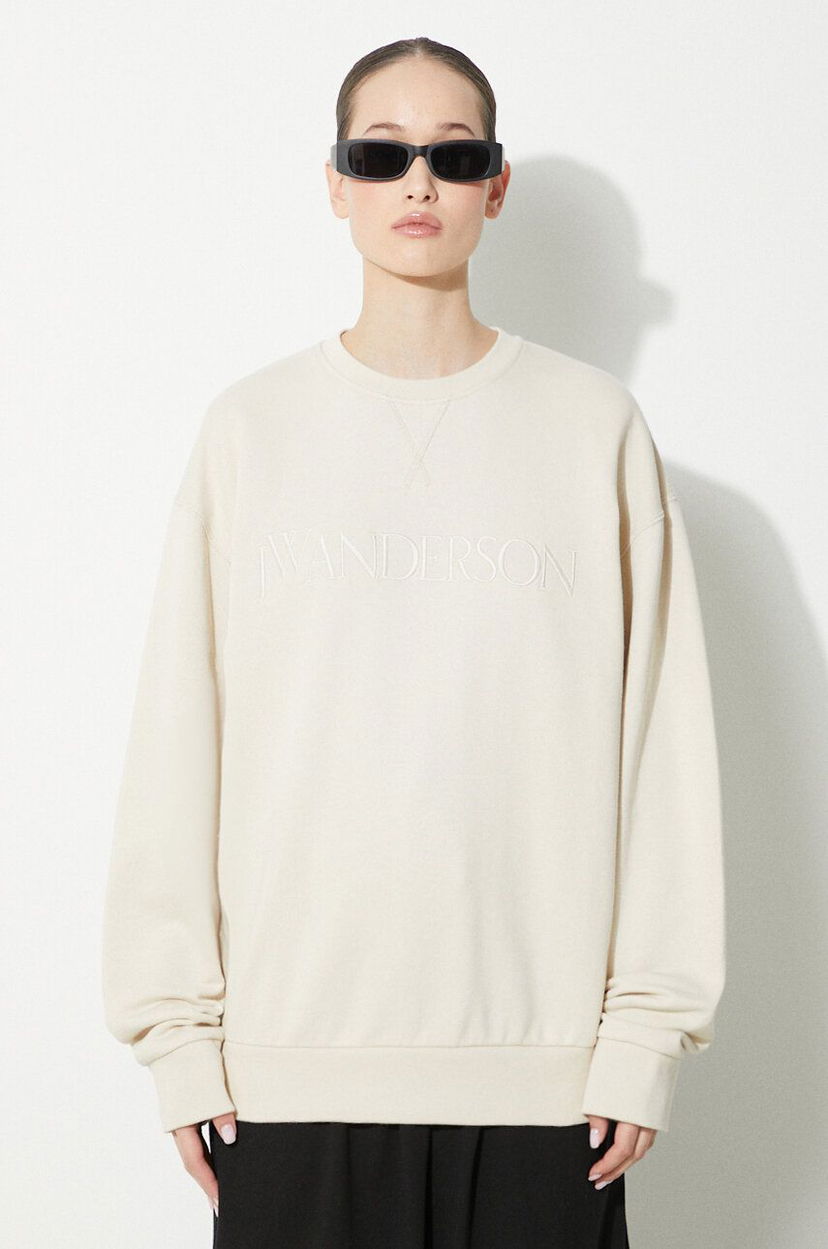 Pulover JW Anderson Sweatshirt With Logo Bež | JW0165.PG0861.132