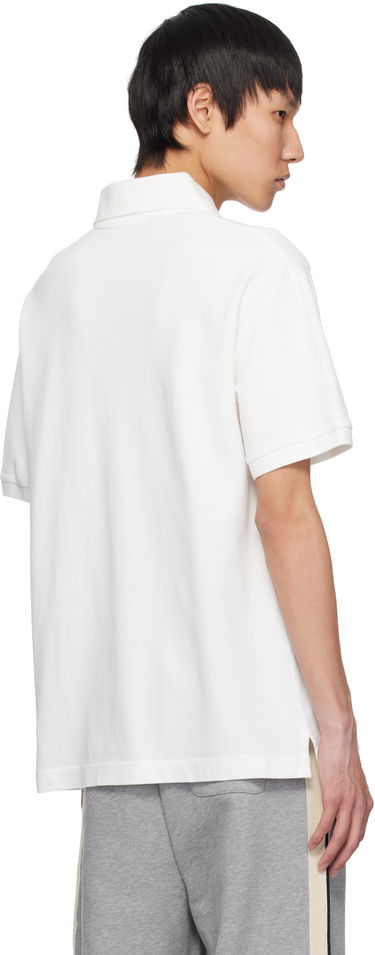 Polo majica Palm Angels Palm Angels Curved Logo Polo Bela | PMGB012S25FAB0030310, 2